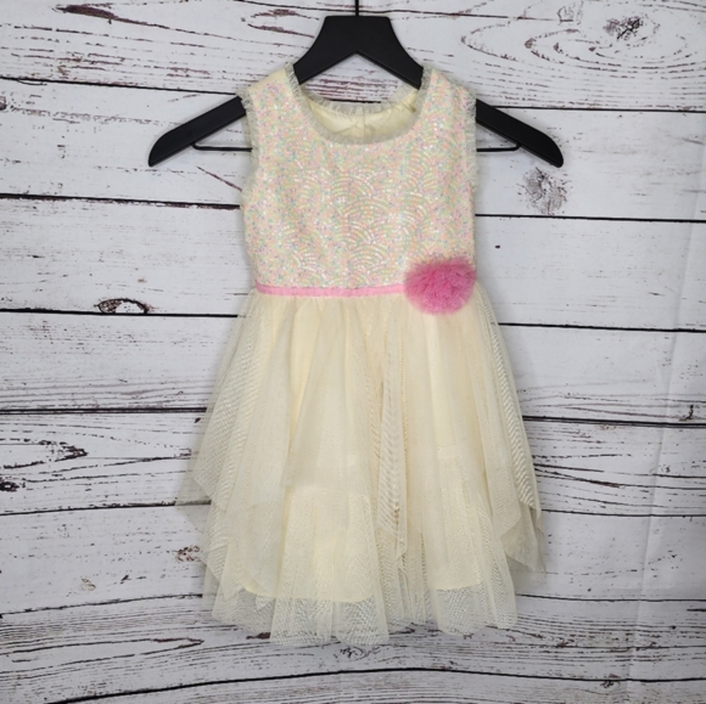 Jona Michelle Yellow Sequin‎ Dress